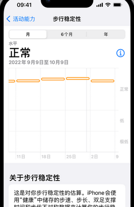 奎文iPhone手机维修如何在iPhone开启'步行稳定性通知'
