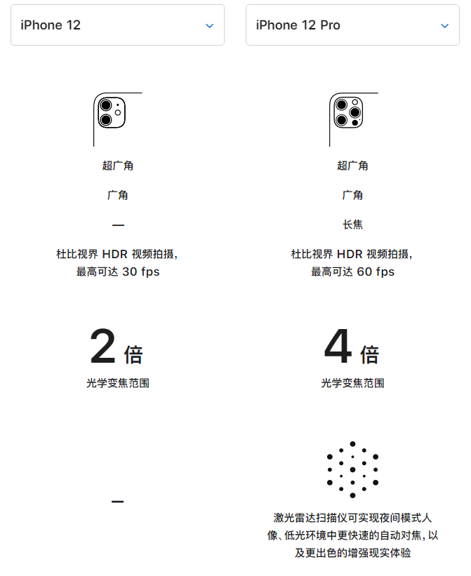 奎文苹果手机维修分享苹果 iPhone 12 与 iPhone 12 Pro 选哪款 